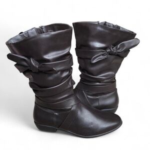 NWOT Comfortview Women's The Heather Wide Calf Brown Boot Size 11M